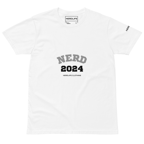 Nerd 2024 white premium t-shirt